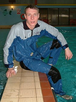 anorak for pool training and wet fun