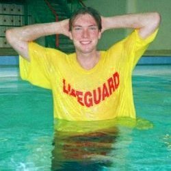 lifeguard on duty in pool the pool